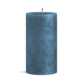 Bolsius Blunt candle Shimmer Blue - 13 cm / ø 7 cm