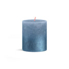 Bolsius Blunt Candle Sunset Sky Blue - 8 cm / 7 cm