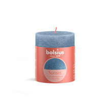 Bolsius Blunt Candle Sunset Sky Blue - 8 cm / 7 cm