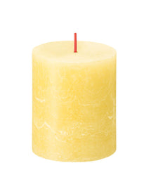 Bolsius Stump candle Rustic Sunny Yellow - 8 cm / ø 7 cm