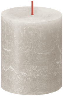 Bolsius Blunt Candle Rustic Sandy Grey - 8 cm / ø 7 cm