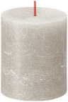 Bolsius Blunt Candle Rustic Sandy Grey - 8 cm / ø 7 cm