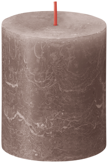 Bolsius Blunt Candle Rustic Rustic Taupe - 8 cm / ø 7 cm