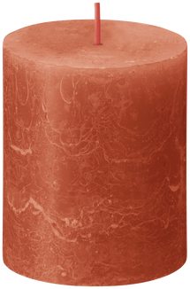 Bolsius Stem candle Rustic Earthy Orange - 8 cm / ø 7 cm