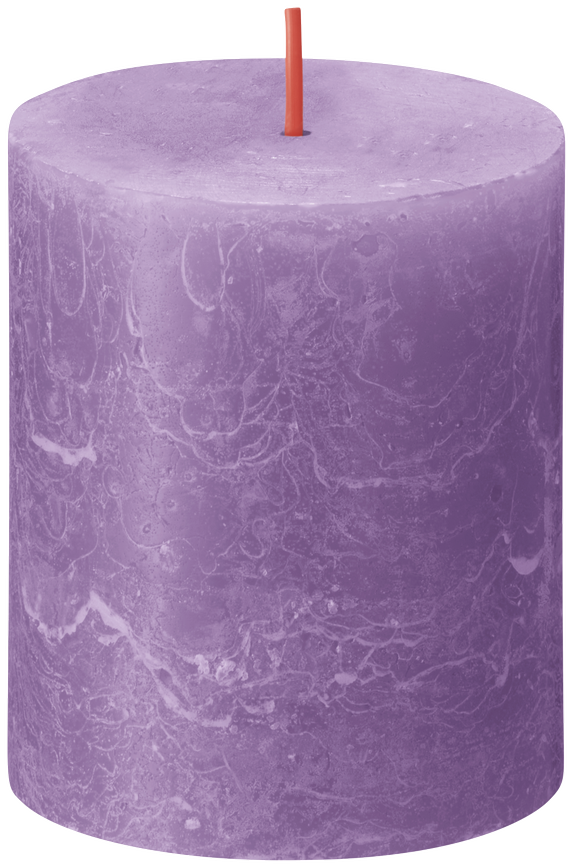 Bolsius Blunt Candle Rustic Vibrant Violet - 8 cm / ø 7 cm