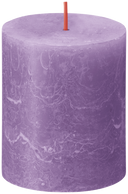 Bolsius Blunt Candle Rustic Vibrant Violet - 8 cm / ø 7 cm