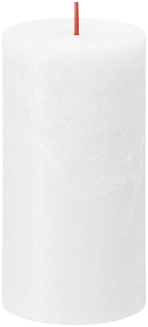 Bolsius Stem candle Rustic Cloudy White - 13 cm / ø 7 cm