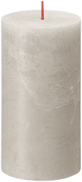 Bolsius Blunt Candle Rustic Sandy Grey - 13 cm / ø 7 cm