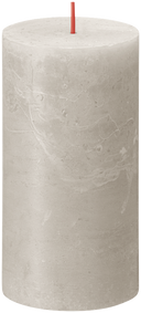 Bolsius Blunt Candle Rustic Sandy Grey - 13 cm / ø 7 cm