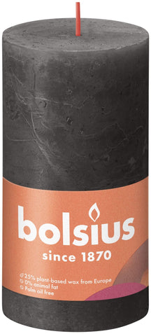 Bolsius Blunt Candle Rustic Stormy Grey - 13 cm / ø 7 cm