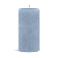 Bolsius Blunt candle Rustic Sky Blue - 13 cm / ø 7 cm