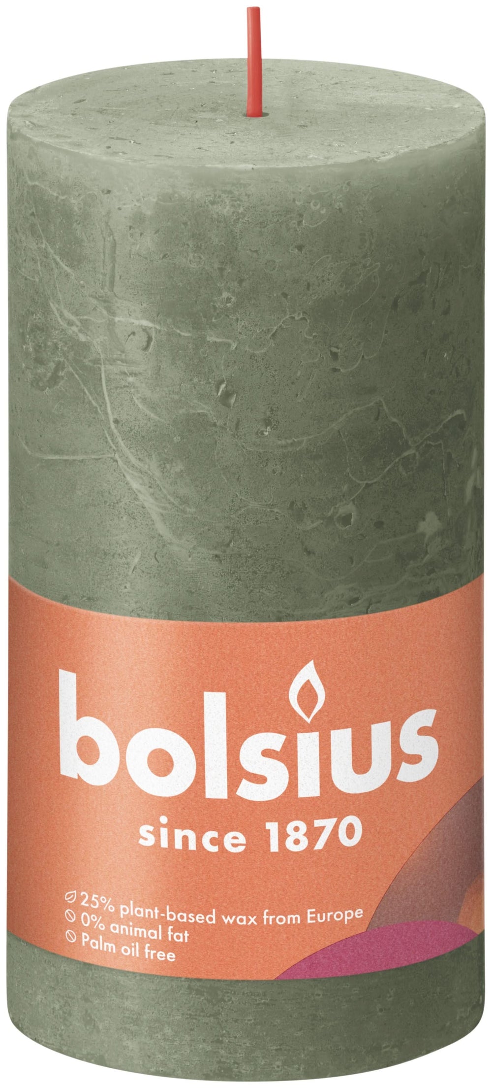 Bolsius Stem candle Rustic Fresh Olive - 13 cm / ø 7 cm