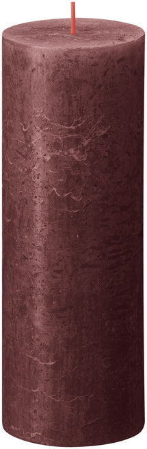 Bolsius Blunt Candle Rustic Velvet Red - 19 cm / ø 7 cm