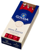 Gouda Dinner Candles / Table Candles Ruby Red 24 cm - 8 Pieces