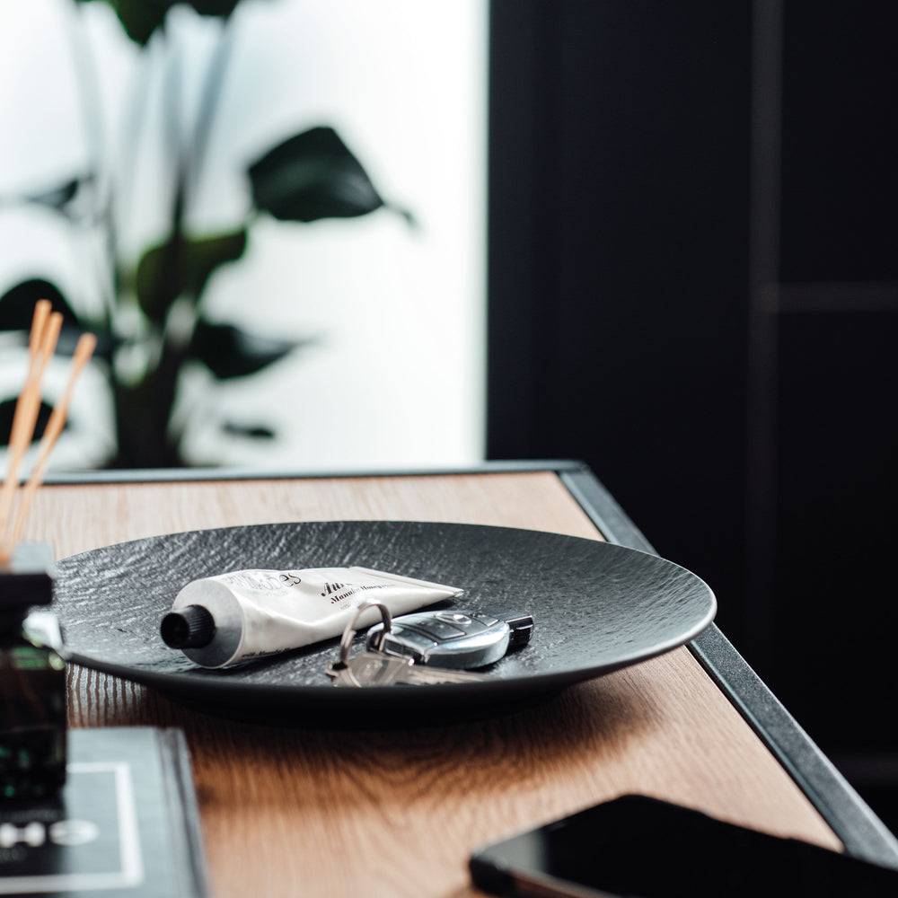 Villeroy & Boch dinner plate Manufacture Rock - Black - ø 25 cm