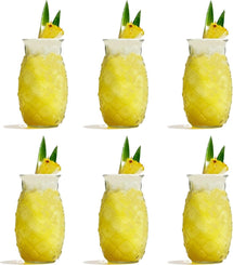 Cocktail Glass / Tiki Pineapple Glass - 400 ml - 6 pieces