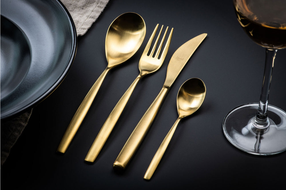 Mepra Cutlery set Stiria Gold - Matted - stainless steel - 24-piece