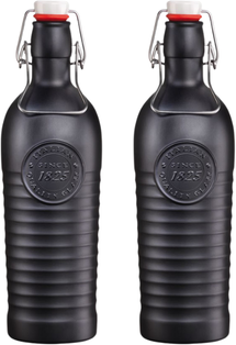 Bormioli Rocco Beug bottle / Weck bottle Officina 1825 - Anthracite - 1.2 liters - 2 pieces