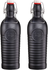 Bormioli Rocco Beug bottle / Weck bottle Officina 1825 - Anthracite - 1.2 liters - 2 pieces