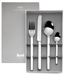 Mepra Cutlery set Stile - stainless steel - 4 pieces / 1 person