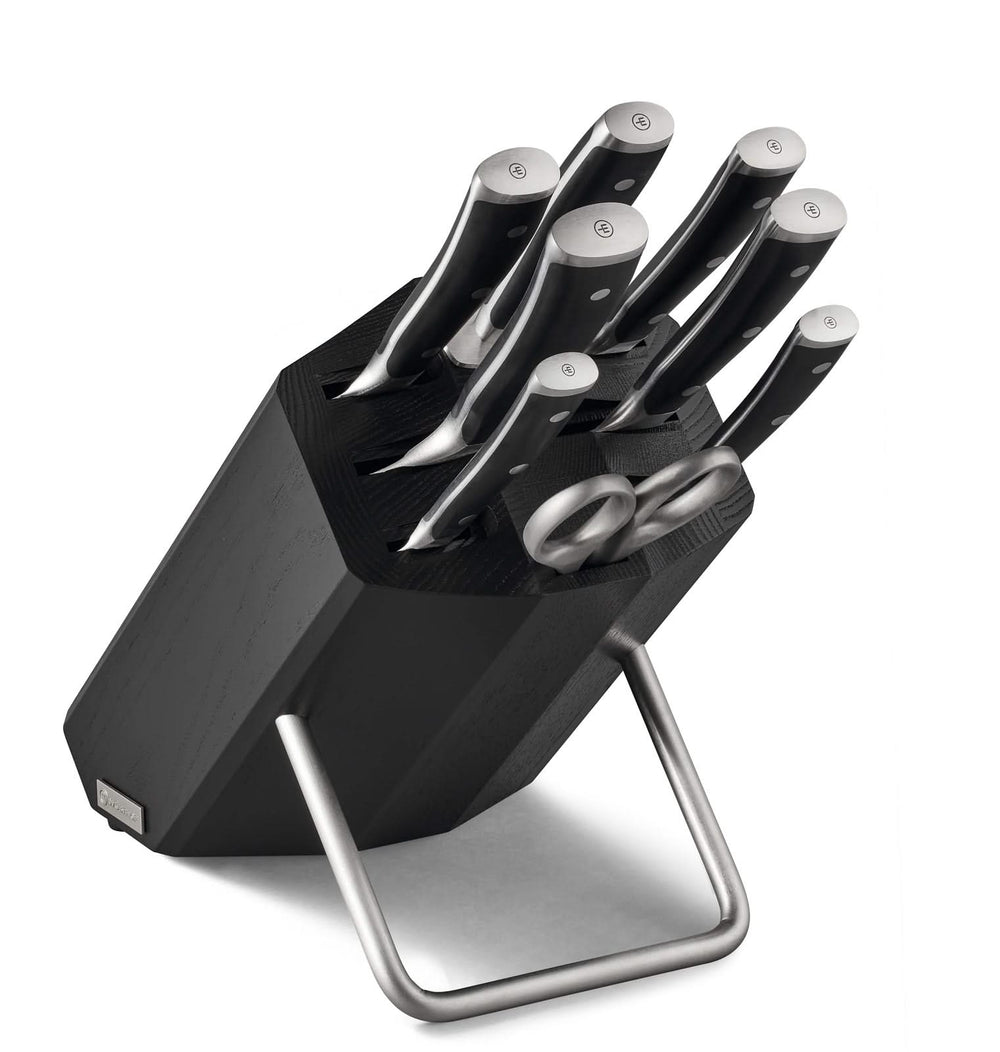 Wusthof Knife block Classic Ikon - black - 9-Piece