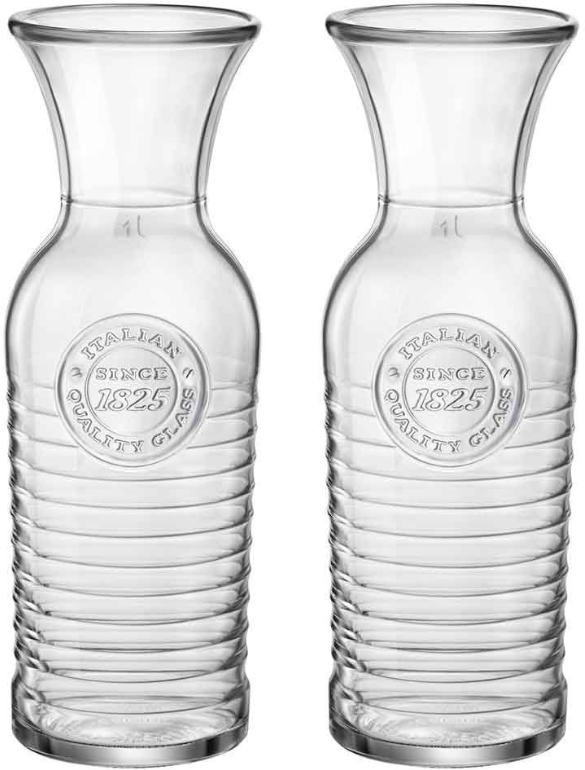 Bormioli Rocco Decanter Officina 1825 - 1 liter - 2 pieces