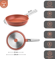 Westinghouse Cookware set Performance - Red - 8 pans - Complete Cookware set - Induction and all others heat sources