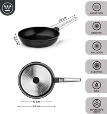 Westinghouse Frying pan set Performance - ø 24 and 28 cm - Black - Induction and all others heat sources