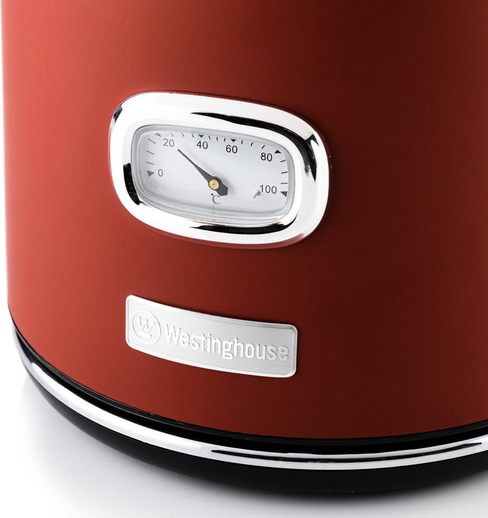 Westinghouse Retro Kettle + Toaster 4 Slots - Red