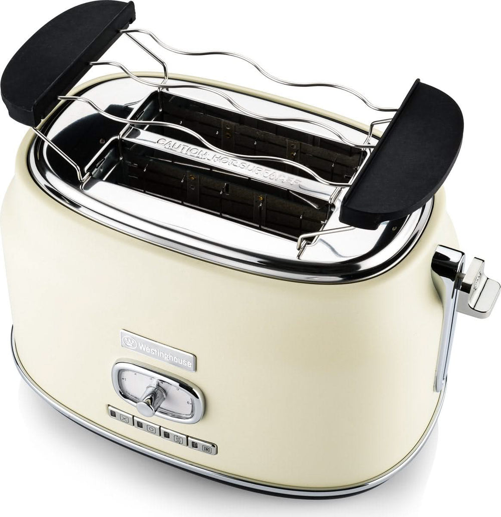 Westinghouse Retro Kettle + Toaster 2 Slots - White