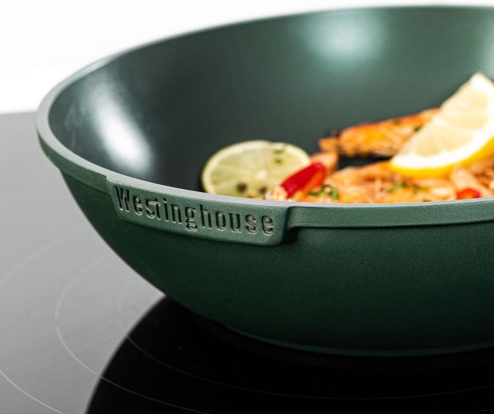 Westinghouse Cookware set Performance (Wok pan + Grill pan) ø 28 cm - Green - Induction and all other heat sources