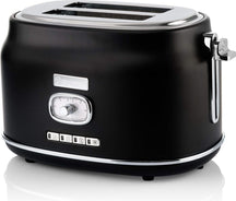 Westinghouse Retro Kettle + Toaster 2 Slots + Blender - Black