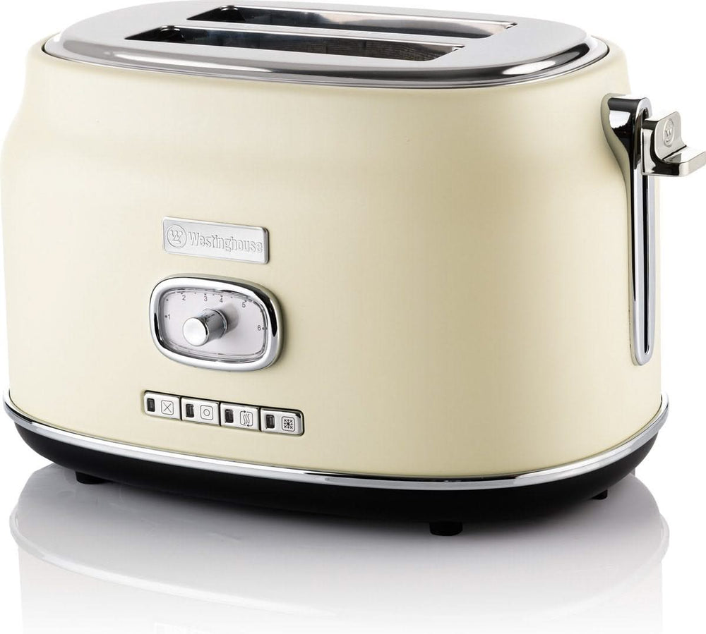 Westinghouse Retro Kettle + Toaster 2 Slots - White