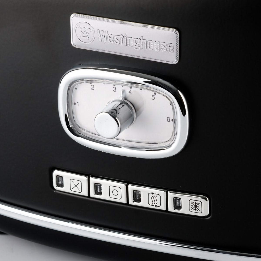 Westinghouse Retro Kettle + Toaster 2 Slots - Black