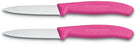 Victorinox Peeler Swiss Classic - Pink - Serrated - 2 pieces