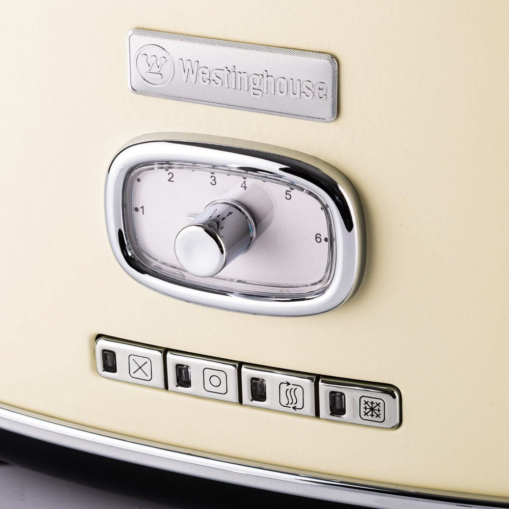 Westinghouse Retro Kettle + Toaster 2 Slots - White