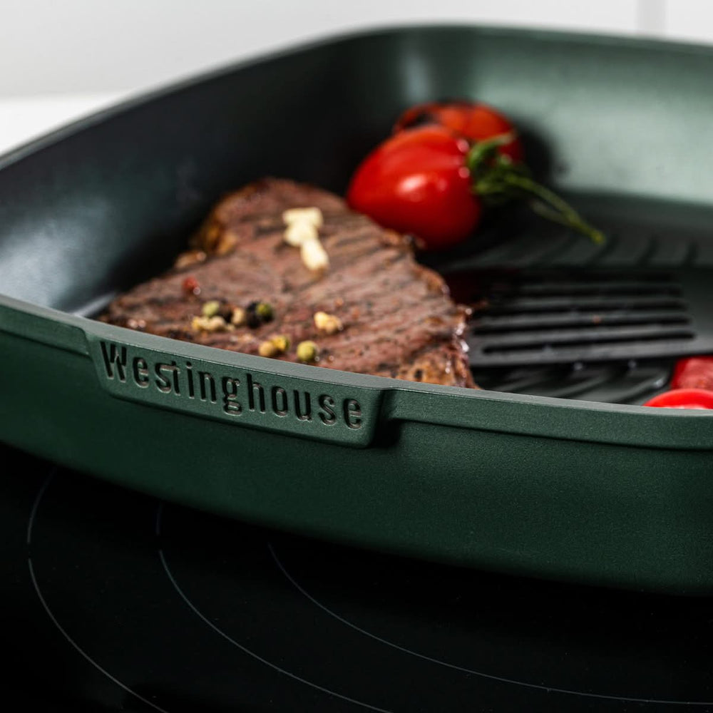 Westinghouse Cookware set Performance (Wok pan + Grill pan) ø 28 cm - Green - Induction and all other heat sources