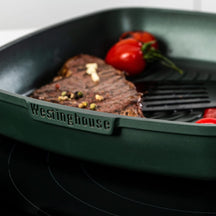 Westinghouse Cookware set Performance (Wok pan + Grill pan) ø 28 cm - Green - Induction and all other heat sources