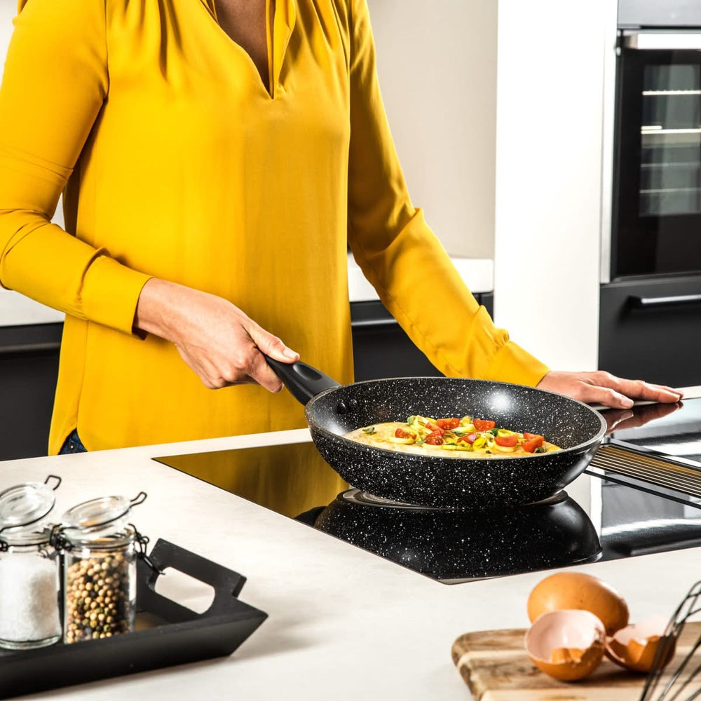 Westinghouse Frying pan set Black Marble - ø 20 and 24 cm - Induction and all others heat sources