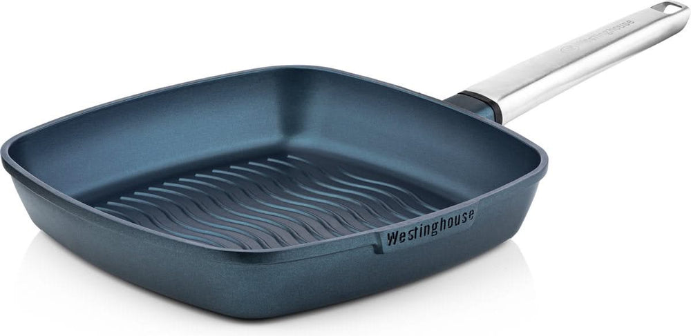 Westinghouse Cookware set Performance (Wok pan + Grill pan) ø 28 cm - Blue - Induction and all other heat sources