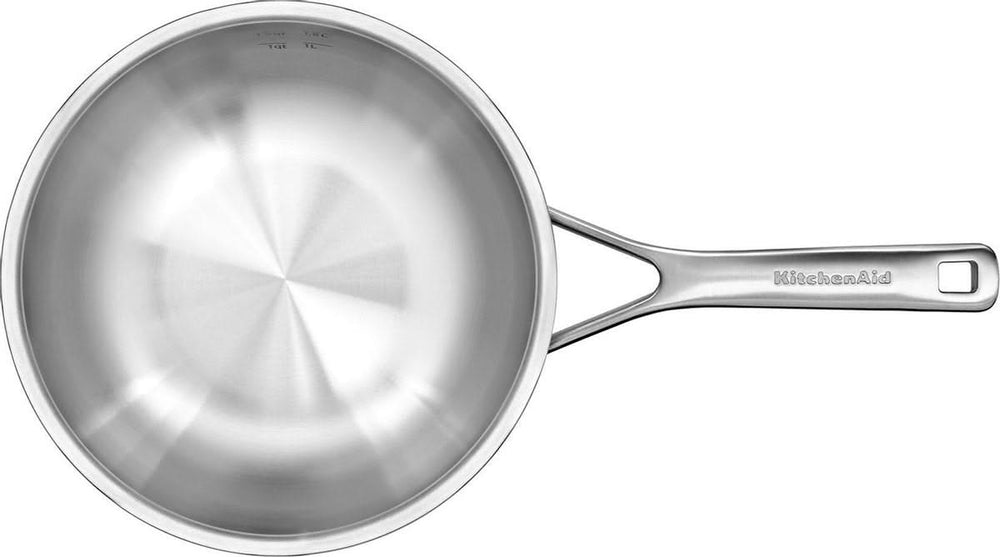 KitchenAid sauce pan - Multi-Ply stainless steel - ø 24 cm / 3.7 liters