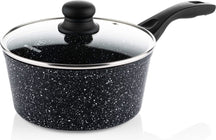 Westinghouse Cookware set Black Marble (Casserole ø 28 cm + sauce pan ø 20 cm) - Induction and all other heat sources