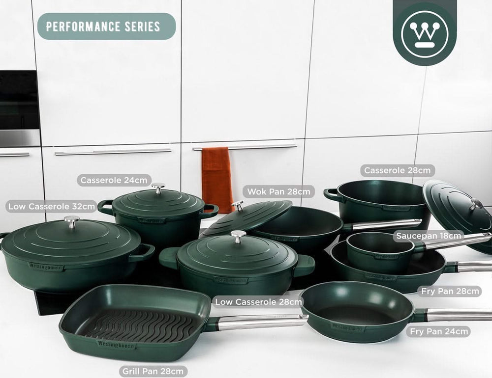 Westinghouse Frying pan set Performance - ø 24 and 28 cm - Green - Induction and all others heat sources