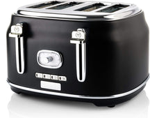 Westinghouse Retro Kettle + Toaster 4 Slots - Black