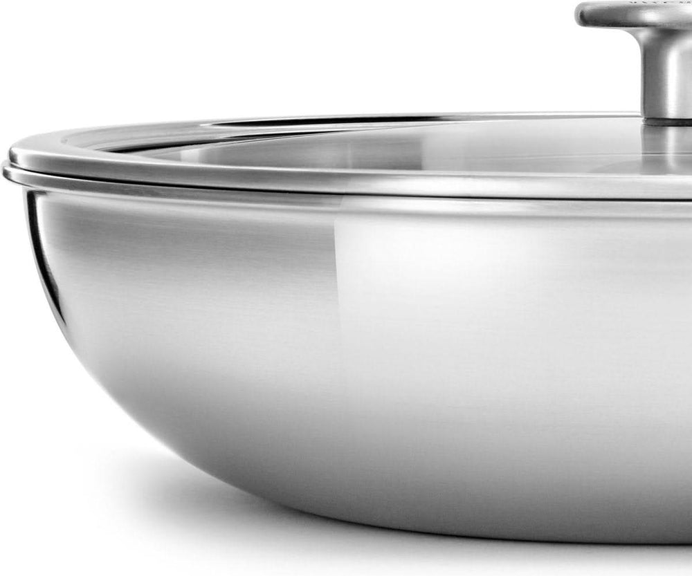 KitchenAid Wok pan - Multi-Ply stainless steel - ø 28 cm / 3.6 liters