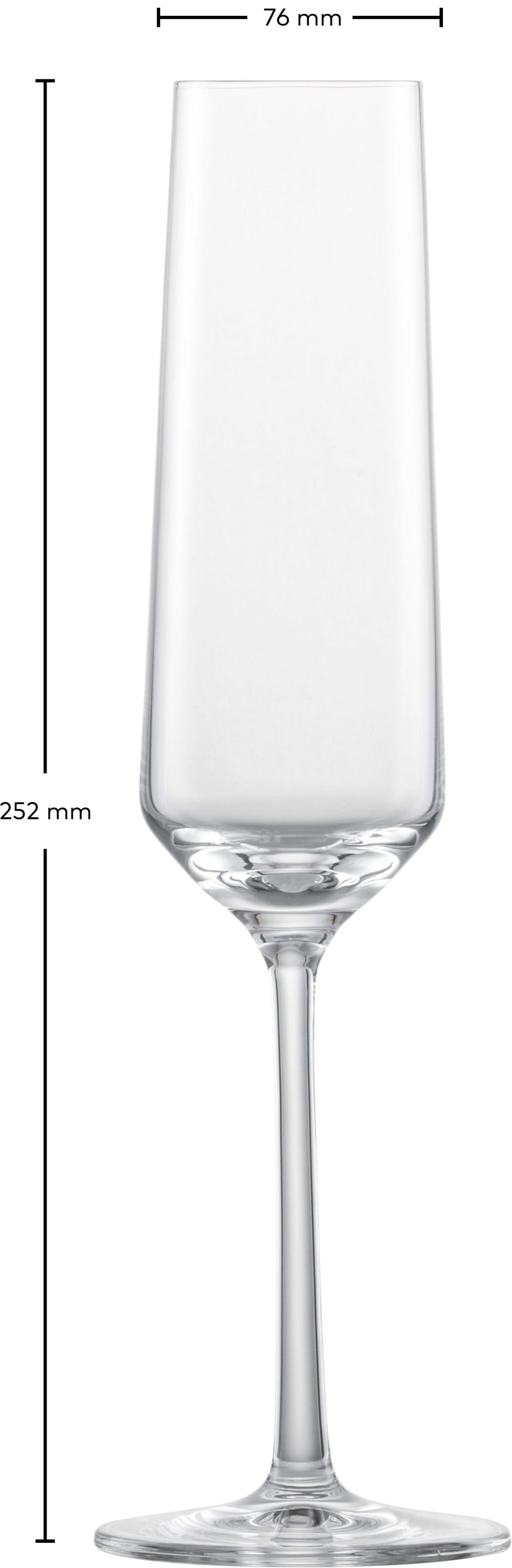 Zwiesel Glas Champagne glasses Pure - 215 ml - 6 pieces