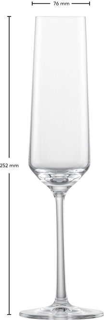 Zwiesel Glas Champagne glasses Pure - 215 ml - 2 pieces