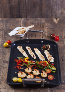 Le Creuset Grill plate Les Forgées TNS - 35 x 25 cm - standard non-stick coating