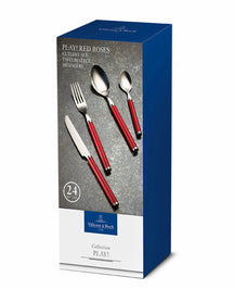 Villeroy & Boch Cutlery set Play! - Red Roses - 24 pieces / 6 persons