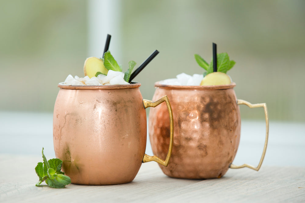 Cookinglife Moscow Mule - Cocktail cups - Copper - 500 ml - Set of 6